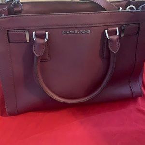 Maroon Michael kors handbag